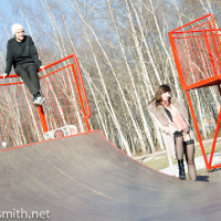 Jeny Smith flashing her hot Body at the Skate Park
