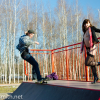 Jeny Smith flashing her hot Body at the Skate Park