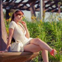 Jeny Smith seductively reveals her Pussy in Public