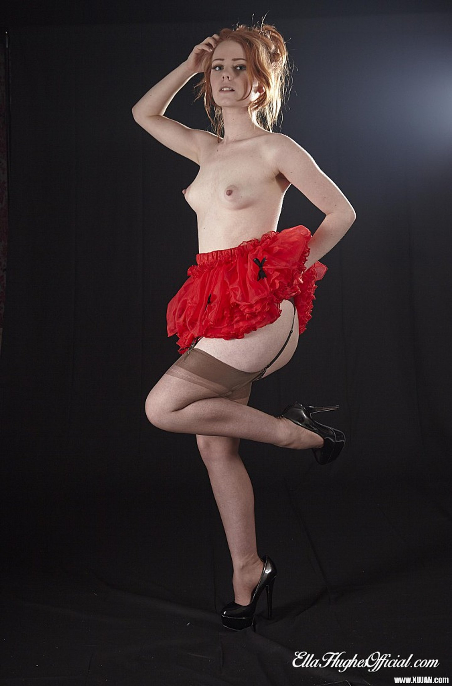Redhead Babe Ella Hughes posing in sexy Stockings - Photo #3207850