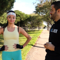 Fit babe Alicia Poz gets fucked while out jogging