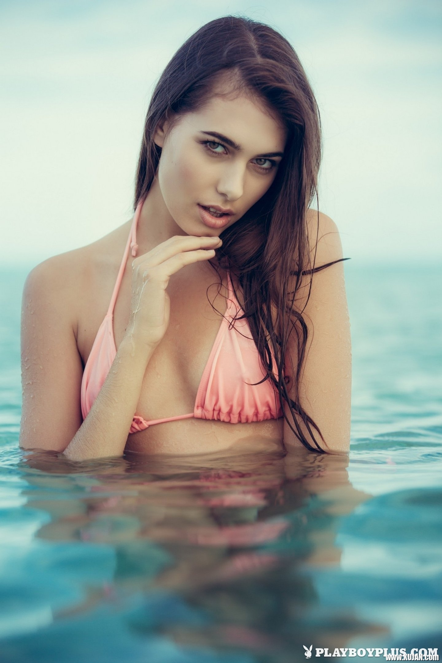 Fabulous Babe Katrine Pirs poses naked on a Beach - Photo #3218583