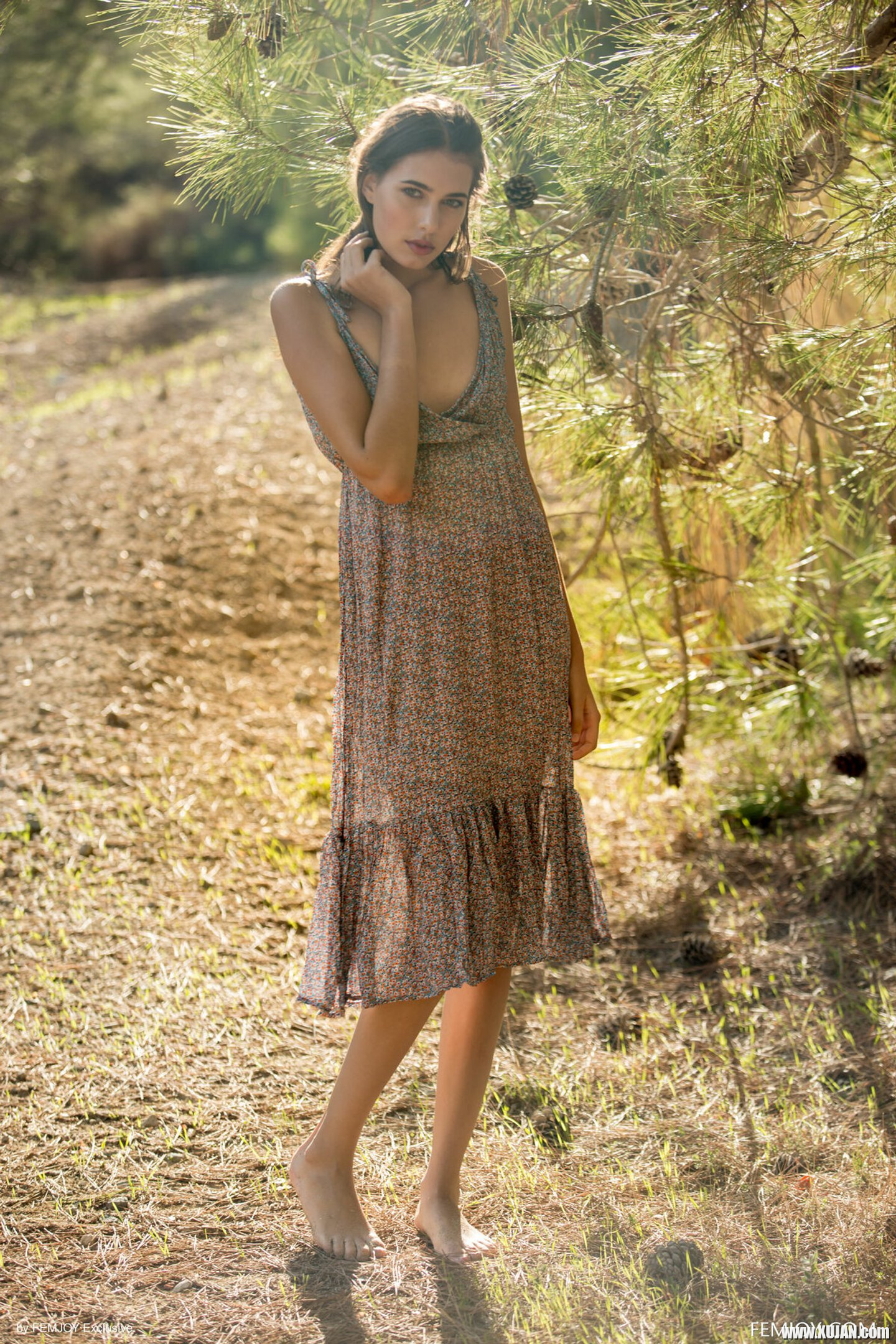 Shameless young Katrine Pirs reveals beautiful nude body in nature - Photo #3218634