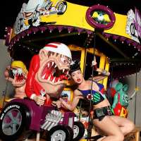 Masuimi Max flaunting her hot Butt at a Carnival