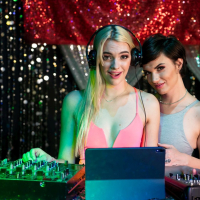 DJ Kenna James undressed and licked by horny lesbian Paris Lincoln