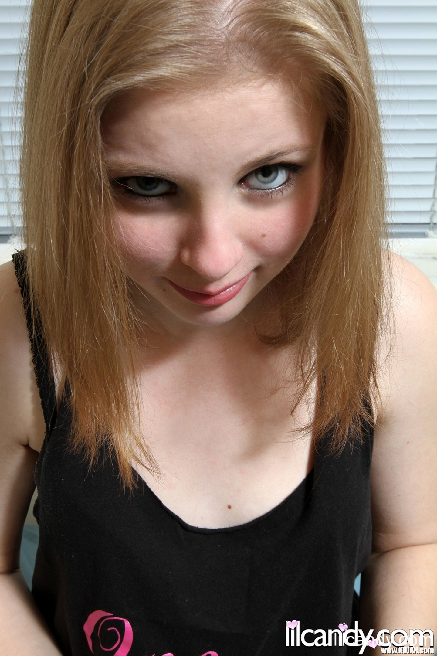 Cute babe Lil Candy loves to spread and finger her tiny cunt - Photo #3234380