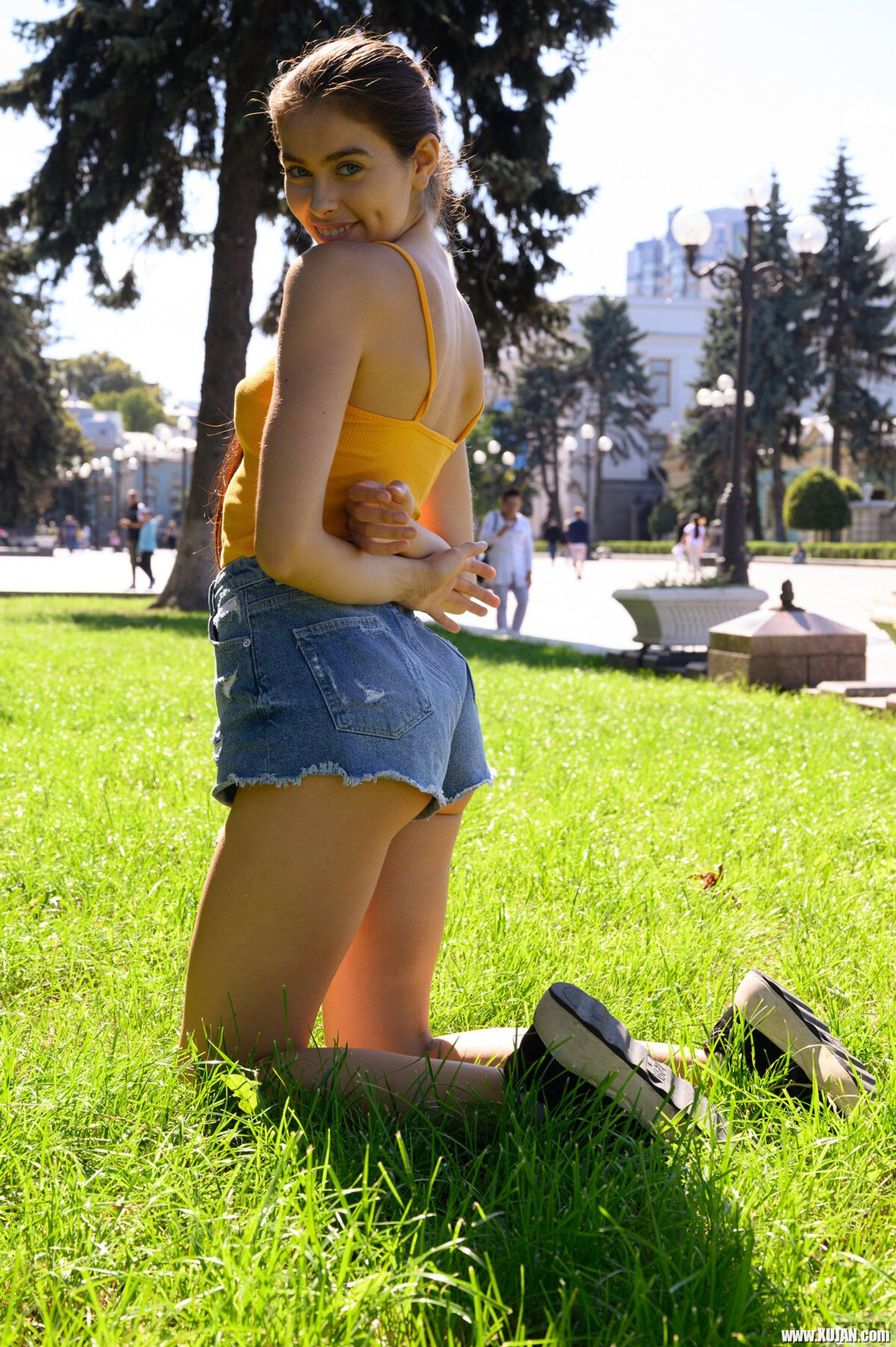 Kinky girlfriend Alissa Foxy loves showing her tits and pussy in public - Photo #3238755