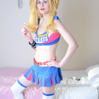 Porn Star Tina Kay cosplaying as Juliet Starling