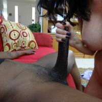 Brunette hottie Angie Noir gets her hands on a black cock