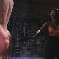 Ebony Ashley Star fucks a Dude using her StrapOn