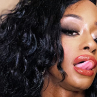 Horny ebony Ashley Star cumming over and over