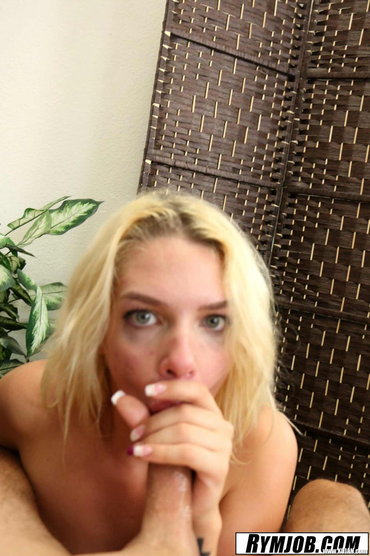 Filthy blonde babe Ally Brooks blows a big dick for a facial reward - Photo #3245061