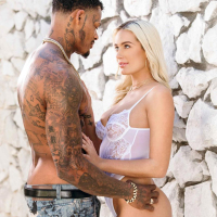 Humongous black dick plunges into Athena Palomino