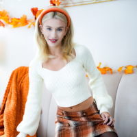 Emma Rosie teases and gets fucked by two dudes during Halloween