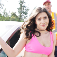 Natalie Brooks enjoys Sucking a Fat Dick Outdoors