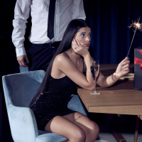 Dark Room VR presents gorgeous Asandra Dewy getting a cock as a gift