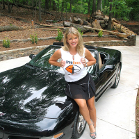 Vicky Vette in a FreeOnes Tshirt posing