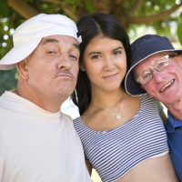 Teen Lady Dee rides a happy old Mans hard Cock