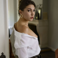 Gorgeous Ellie Luna with natural tits and hot ass posing naked