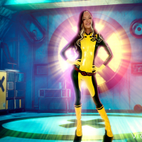 Kenna James cosplaying as girl from the Xmen and riding a hard dick