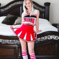 Hot Natalia Queen fucked in a cheerleader uniform