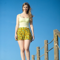 Hot Stella Cox flashing her Coochie on the Pier