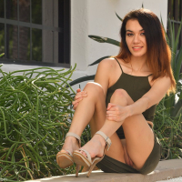 Sawyer Cassidy strips out of her tight miniskirt
