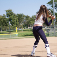 Sexy Babe Candice Ferguson scores a Home Run