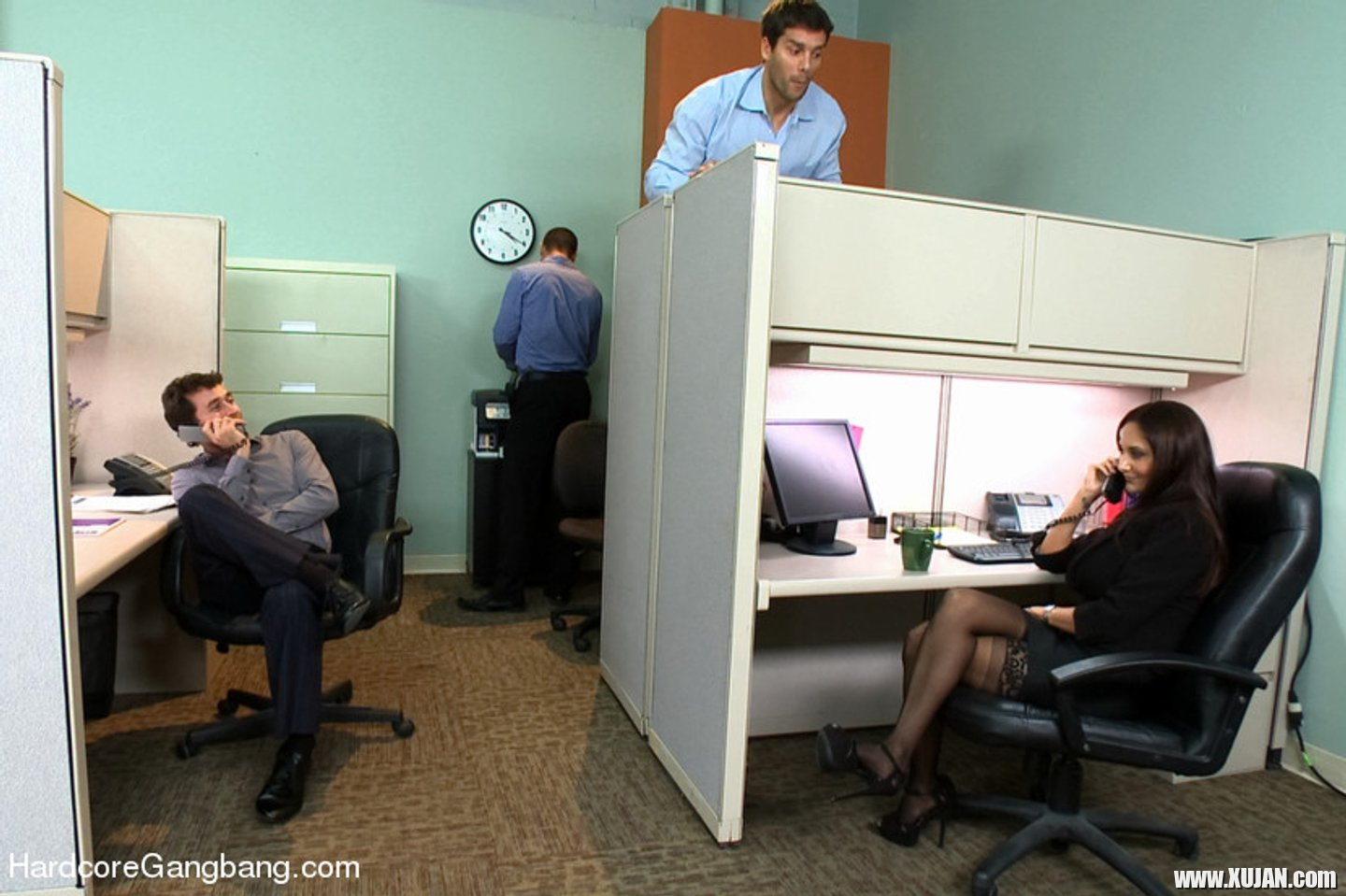 Office Tease Ava Addams gangbanged by CoWorkers - Photo #3279262