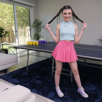 Table Tennis leads to hardcore fucking with natural tits Julia James