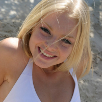Sexy Skye Model posing in a cute Bikini on the Beach
