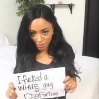 Anya Ivy rides big Dick in her shaved ebony Pussy