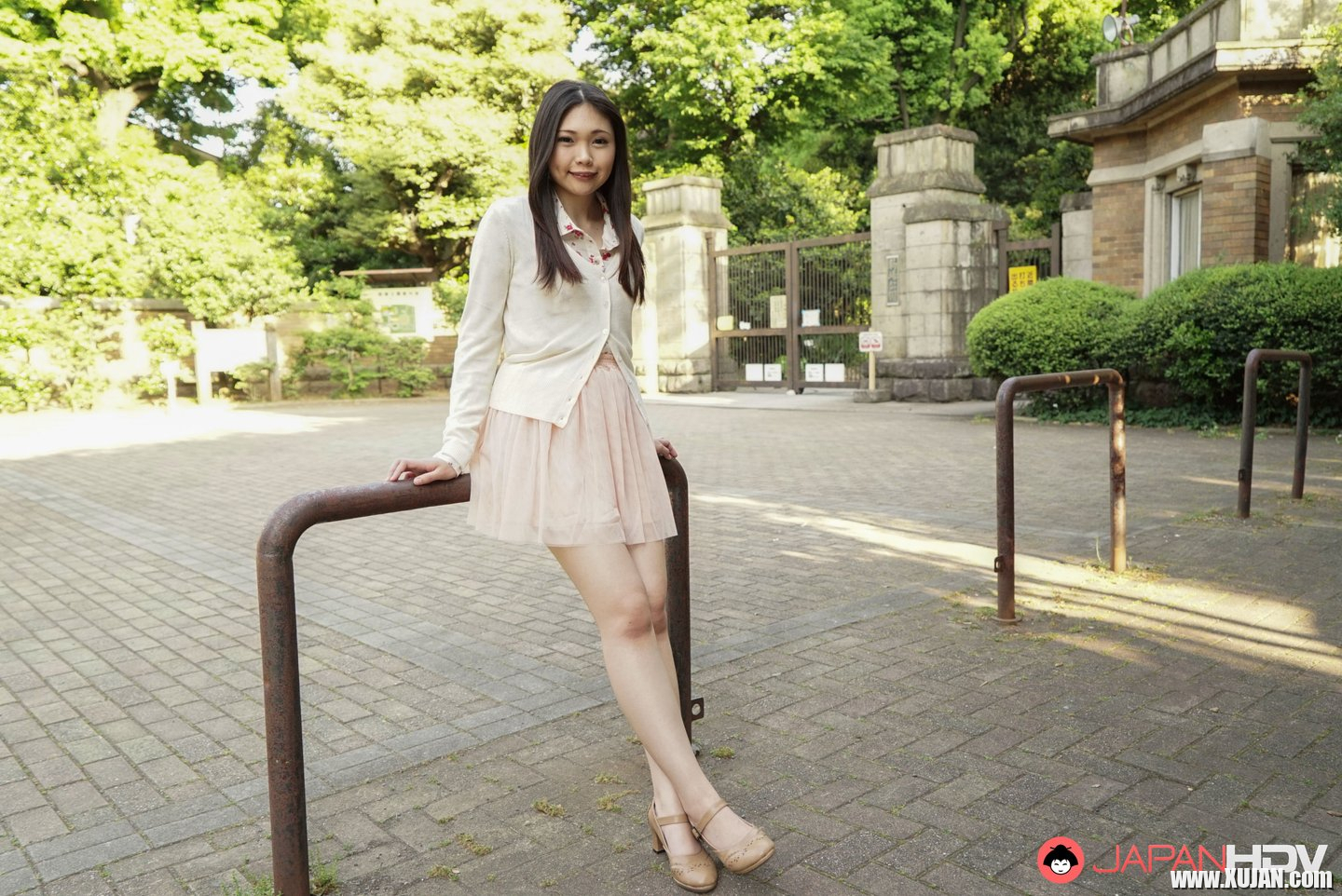 Naughty asian doll Mahiro Yozora stripping outdoors - Photo #3288441