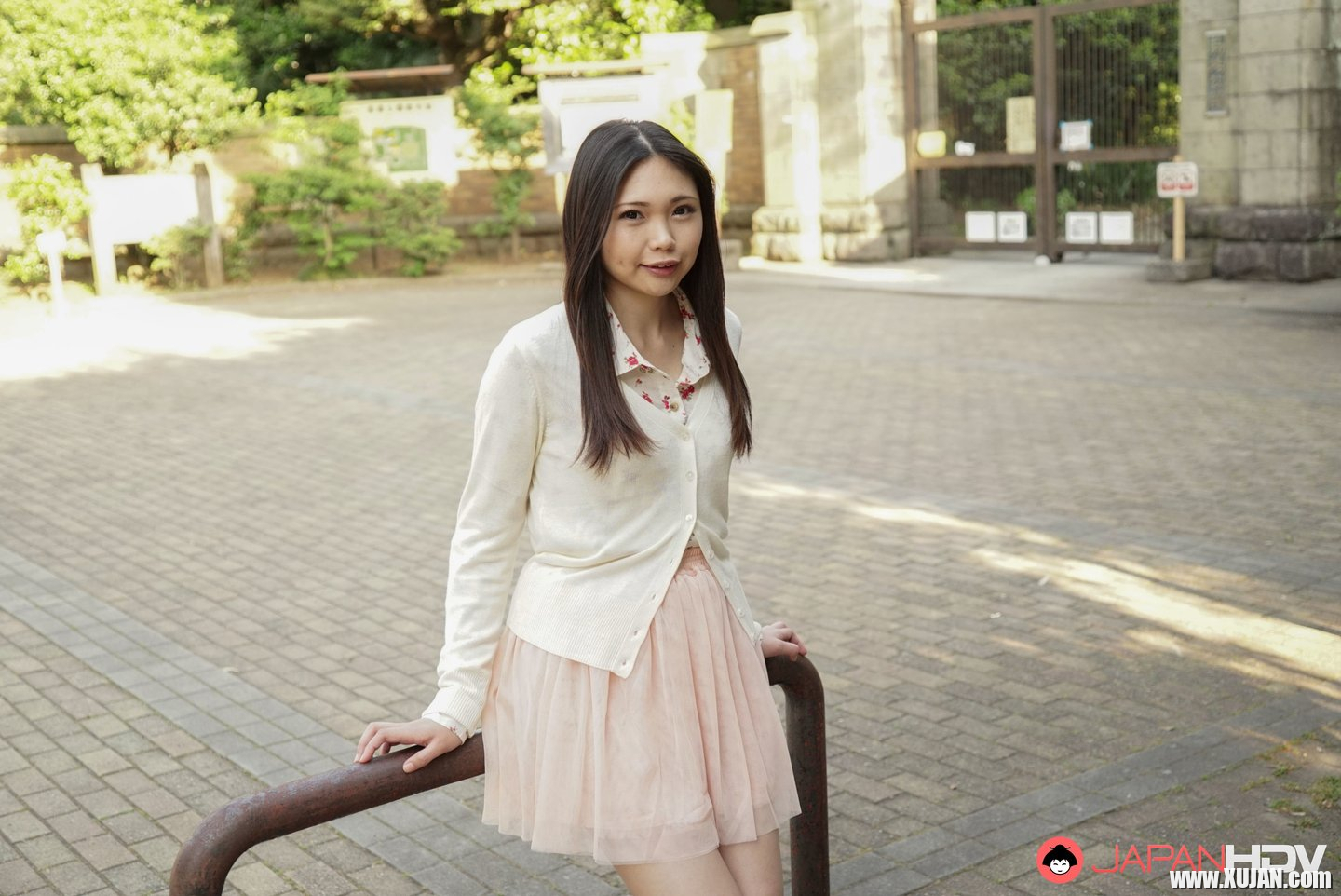 Naughty asian doll Mahiro Yozora stripping outdoors - Photo #3288442
