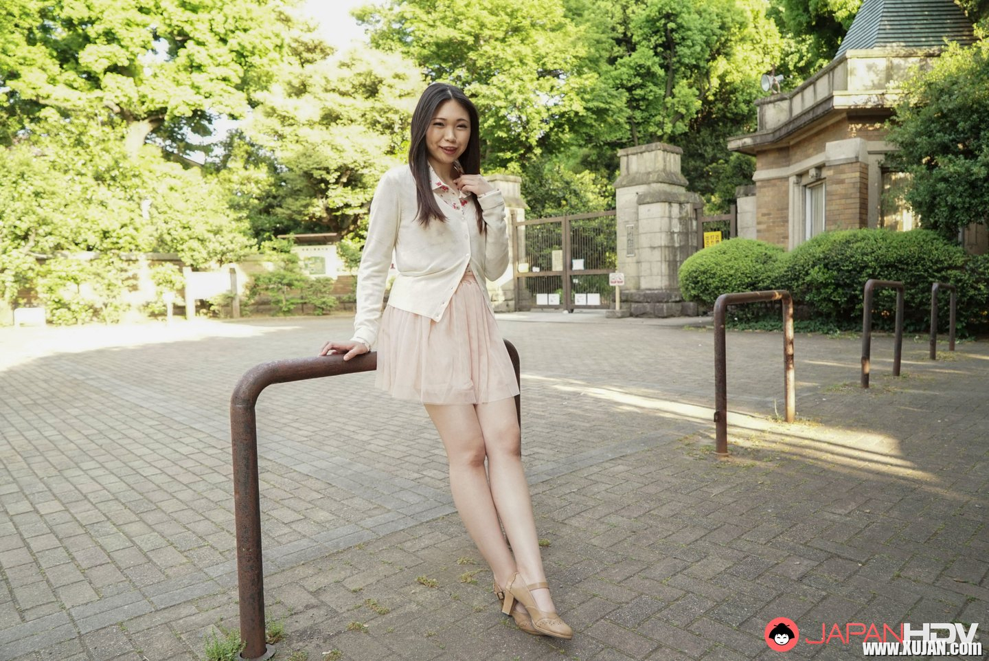 Naughty asian doll Mahiro Yozora stripping outdoors - Photo #3288443