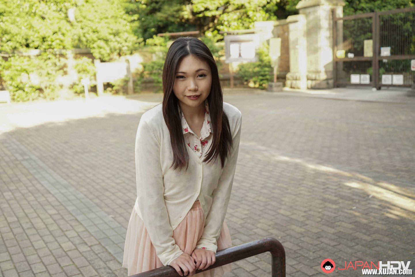 Naughty asian doll Mahiro Yozora stripping outdoors - Photo #3288446
