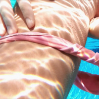 Kinky blonde babe Alicia Williams shoves a big dick up her shaved pussy