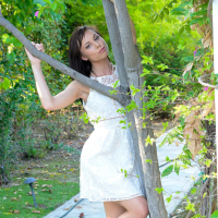 Outdoors session with naughty next door neighbor Aidra Fox