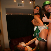 Ashlynn Leigh has group Sex on St Patricks Day