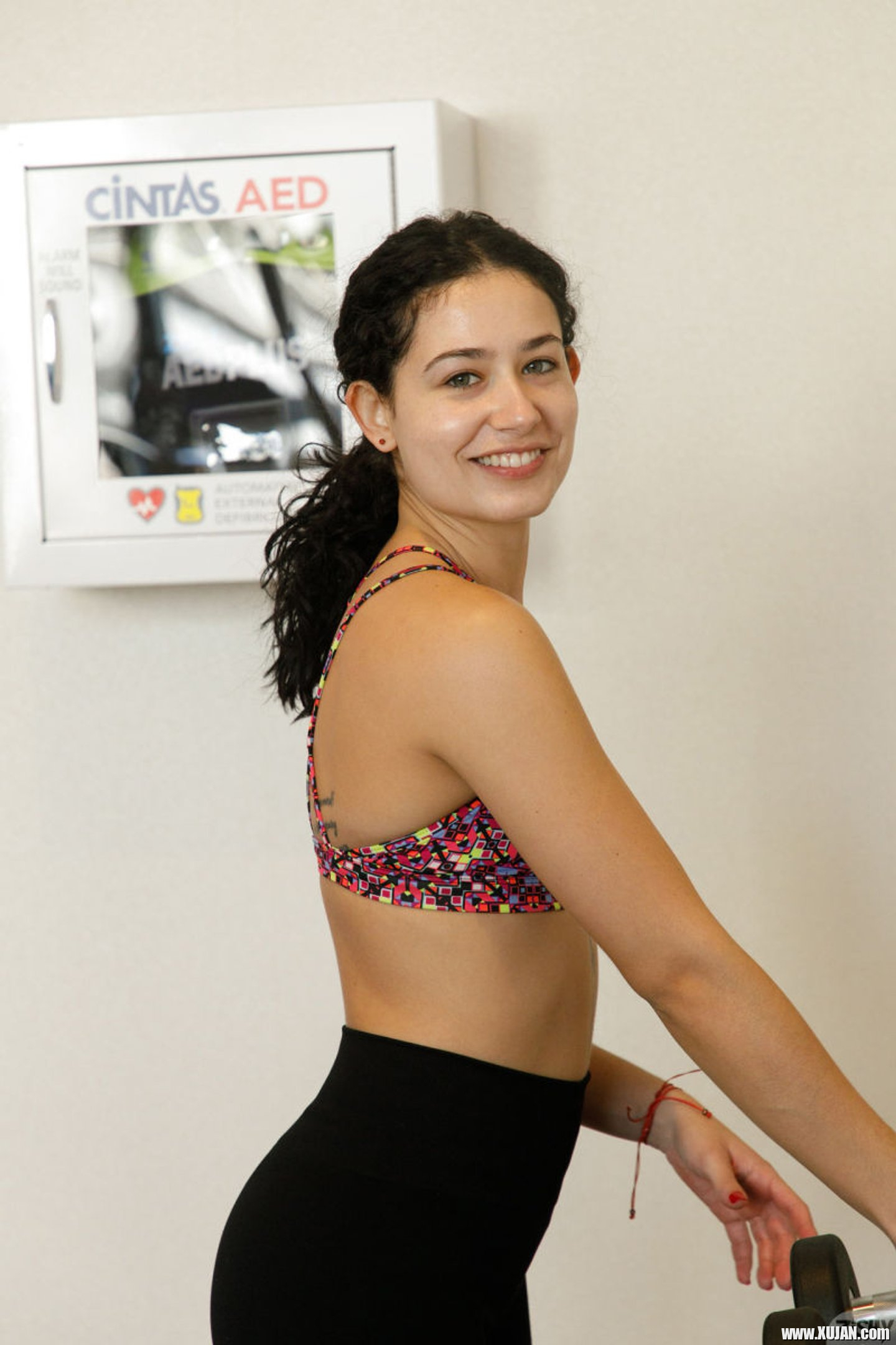 Working out ends with cute Rosaline Imaz doing a sexy striptease - Photo #3295959