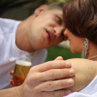 Mature Janet Mason fucking a Stud in the Garden