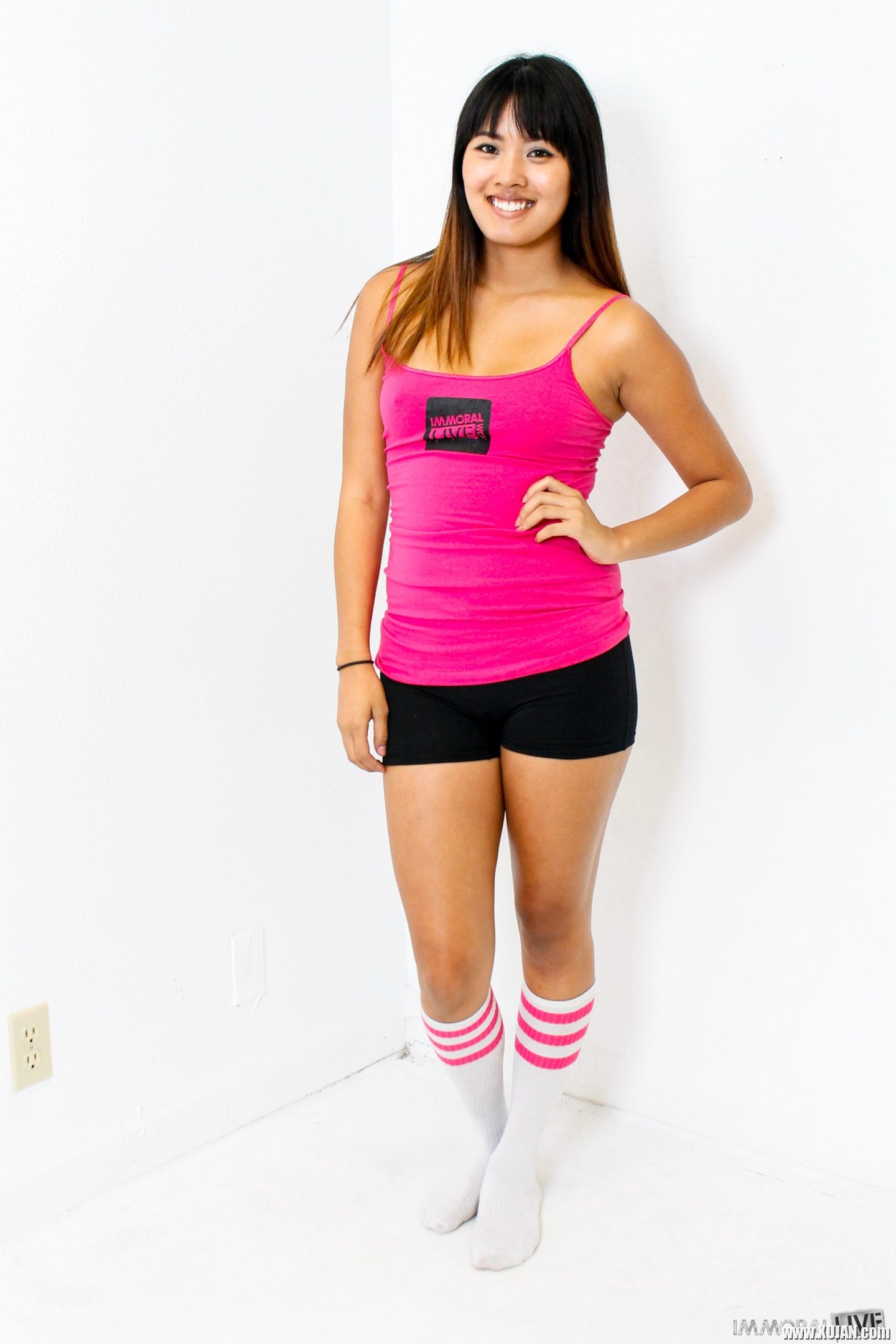 Angelina Chung strips down to just her knee socks - Photo #3298268