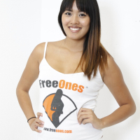 Asian babe Angelina Chung strips her FreeOnes Gear