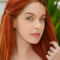 Amarna Miller spreading her smooth shaved Pussy