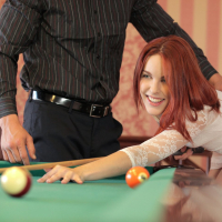 Hottie Amarna Miller gets plowed on the Pool Table