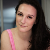 Gorgeous Clara Dee in teasing in pink bodysuit in the bedroom