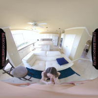 Brooke Johnson shows off pussy and fucks in VR