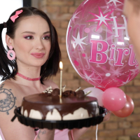 Brunette Alice Drake having fun while sucking a dick for Only Tarts