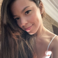 Brunette Sky Moon exposing her perfect natural tits and hot ass