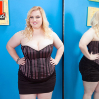 Nikky Wilder shows tits while changing lingerie